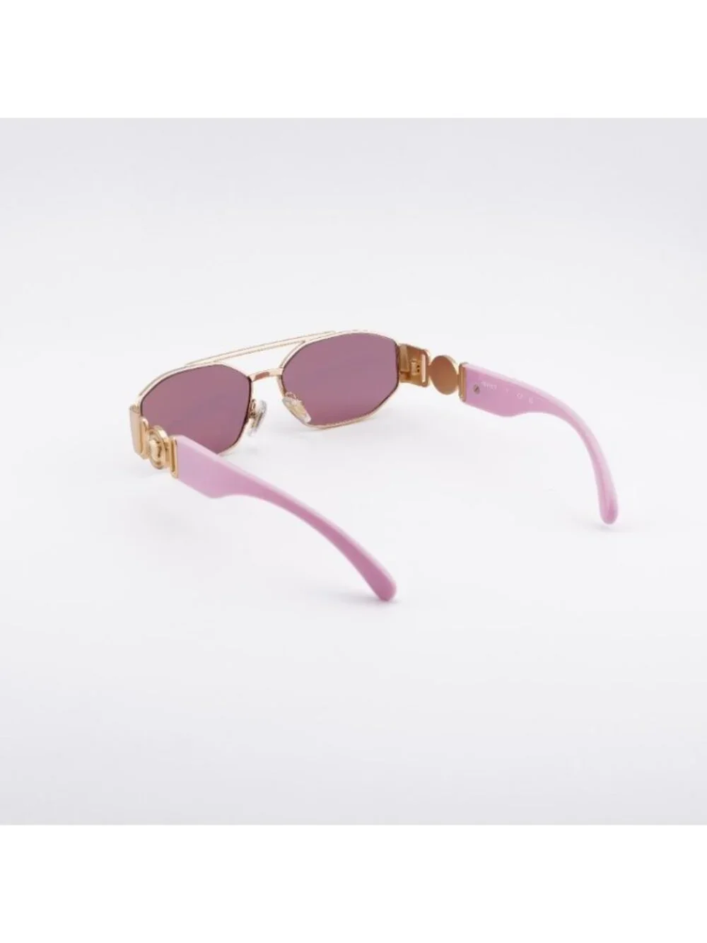 Versace Kids VK2003 10029L Sunglasses Pink/Gold Rectangle Frame, Pink Mirror